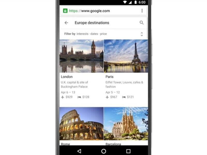 introducing destinations on goog