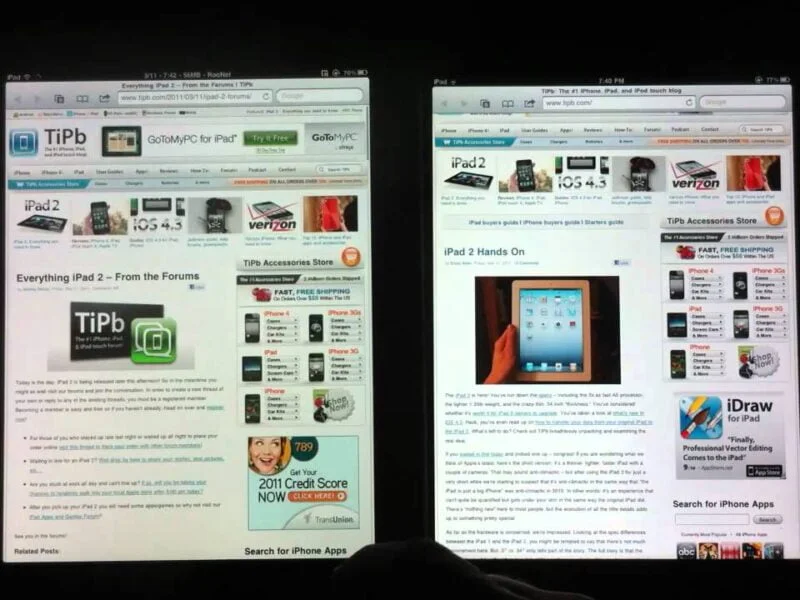 ipad vs ipad 2 comparison ram pe