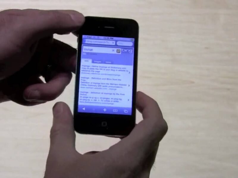 iphone 4 complete interface vide