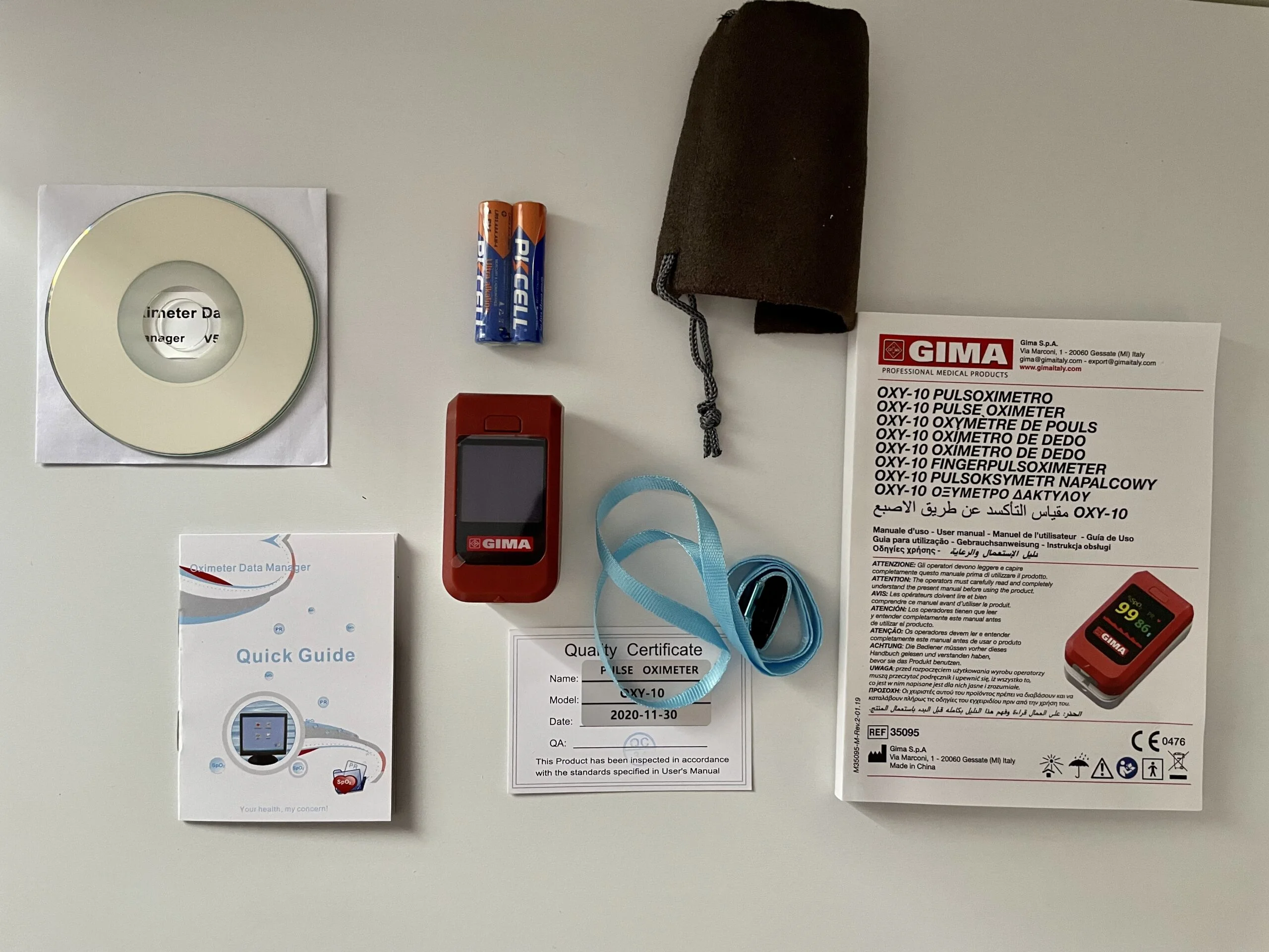 Il contenuto della confezione dell’OXY-10