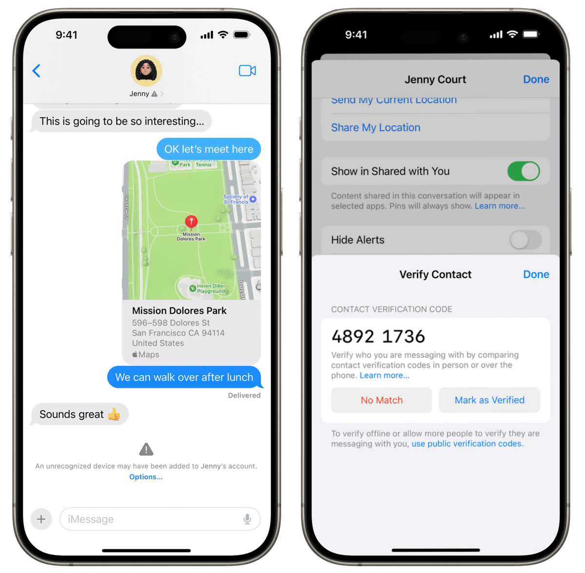 Sicurezza iMessage: Introduzione alla Verifica delle Chiavi in iOS 17.2 1 Un messaggio con la verifica chiavi di iMessage