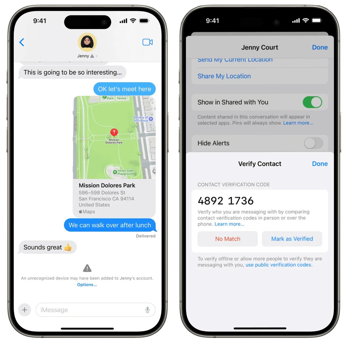 Sicurezza iMessage: Introduzione alla Verifica delle Chiavi in iOS 17.2 1 Un messaggio con la verifica chiavi di iMessage