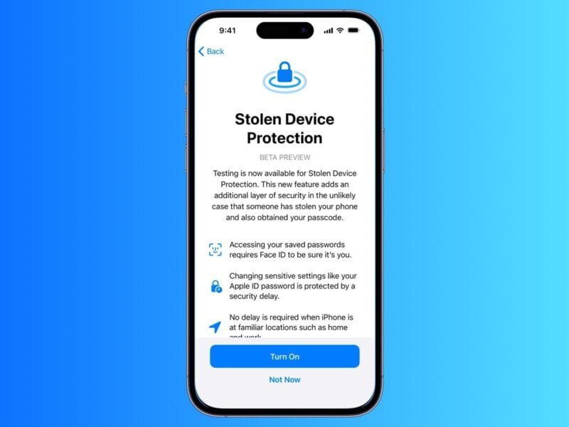 iOS 17.3: Nuova Protezione Antifurto - Protezione del dispositivo rubato