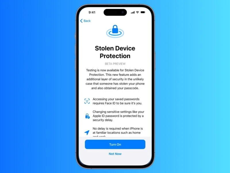 iOS 17.3: Nuova Protezione Antifurto - Protezione del dispositivo rubato