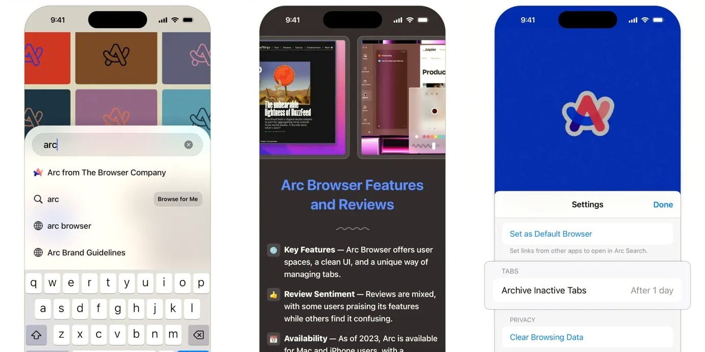 Arc Search: Il browser del futuro che naviga per te 1 Arc Search