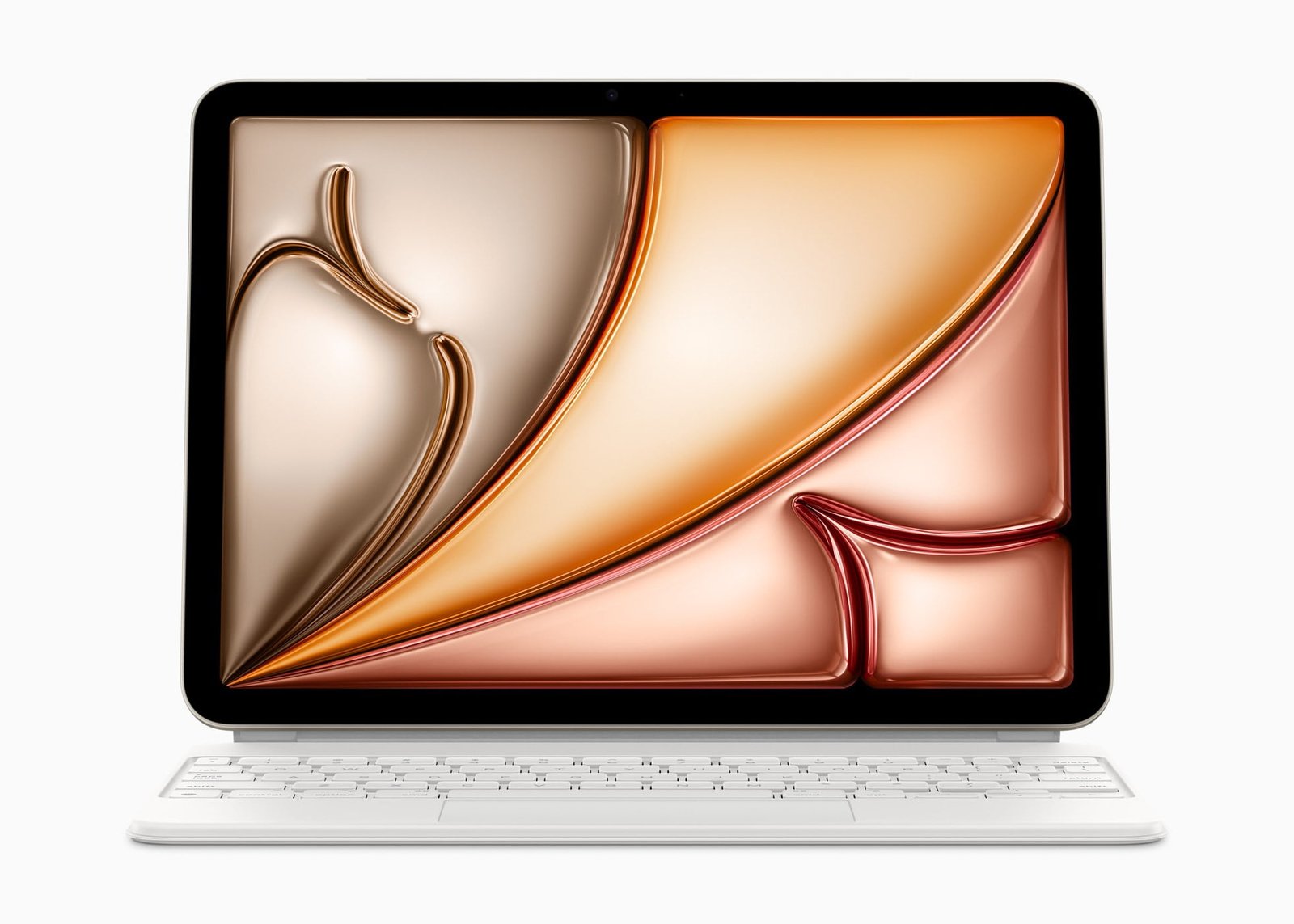 Tutto sul Nuovo iPad Air 2024: Tecnologia Avanzata con Chip M2 1 a laptop with a colorful design on the screen
