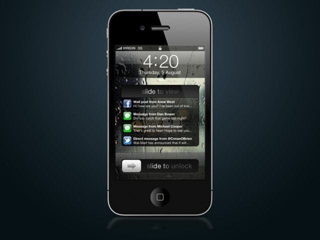 ios notifications concept