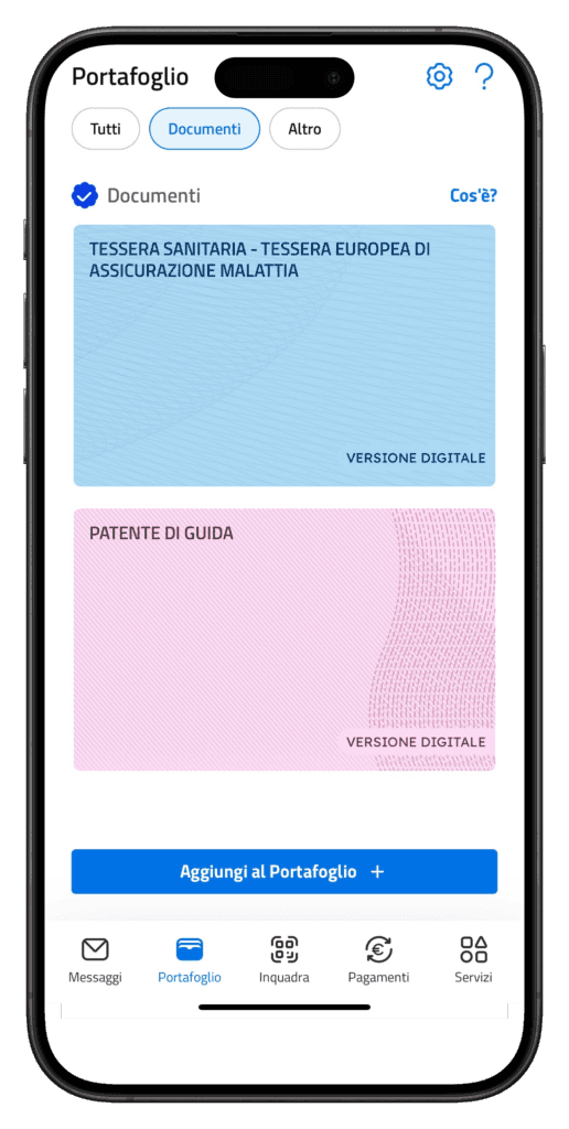 IT Wallet su app IO: la prova completa dei documenti digitali dei primi 50.000 cittadini 2 documenti digitali