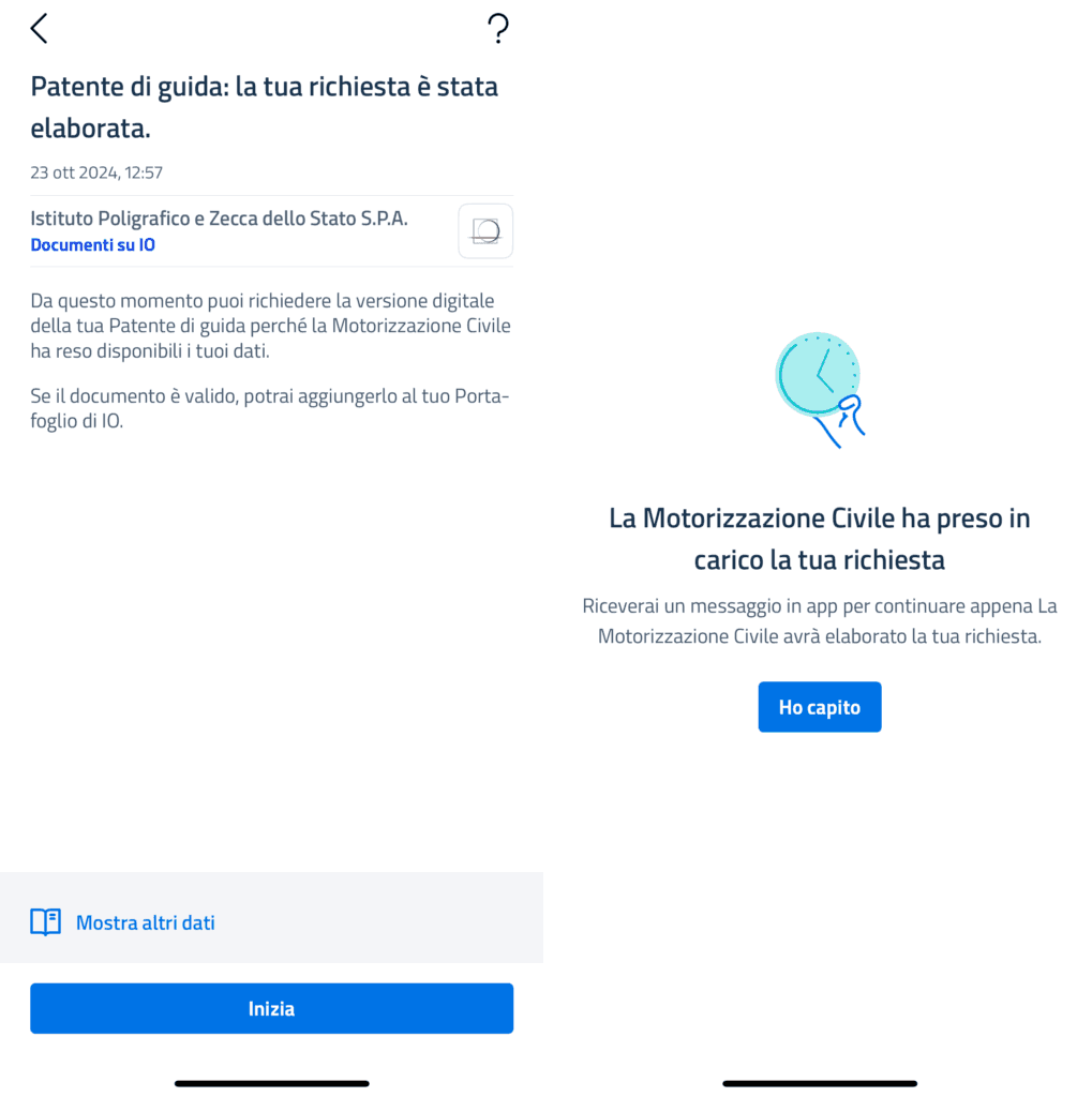 IT Wallet su app IO: la prova completa dei documenti digitali dei primi 50.000 cittadini 4 richiesta patente
