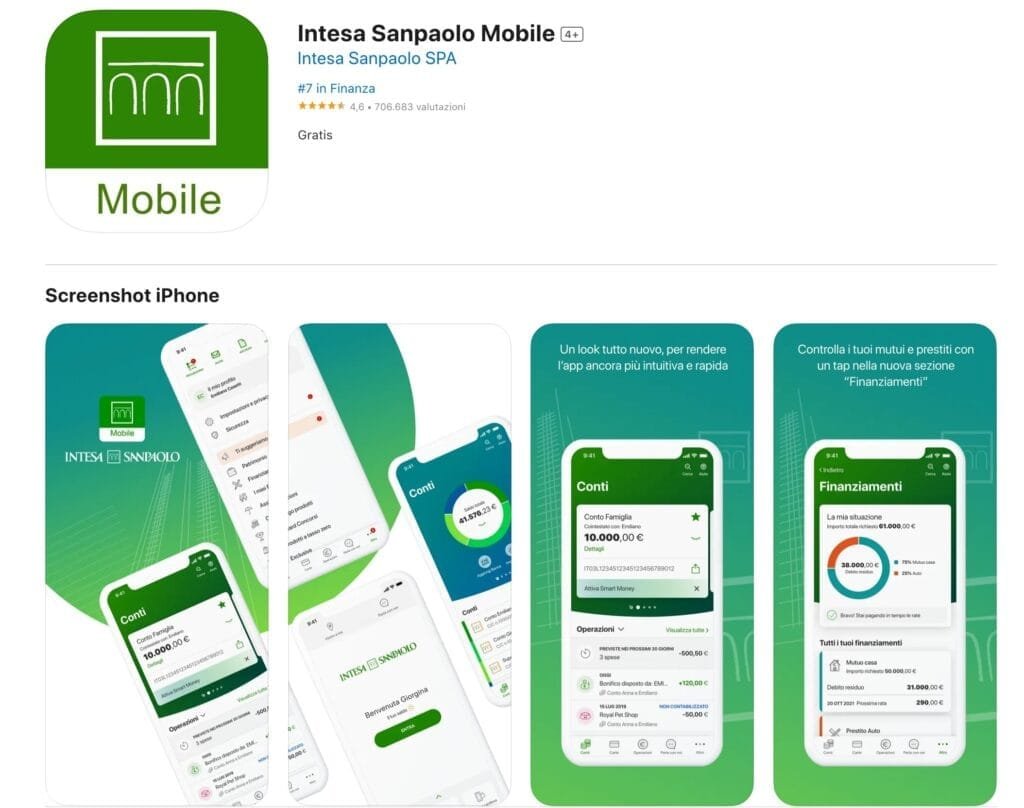 app Intesa Sanpaolo