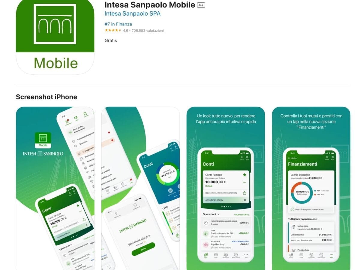 app Intesa Sanpaolo