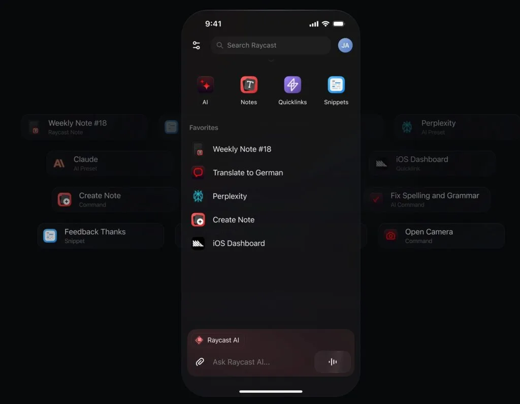 Raycast: Il Launcher Intelligente per Massimizzare la Produttività su Mac e iOS 4 Raycast iOS