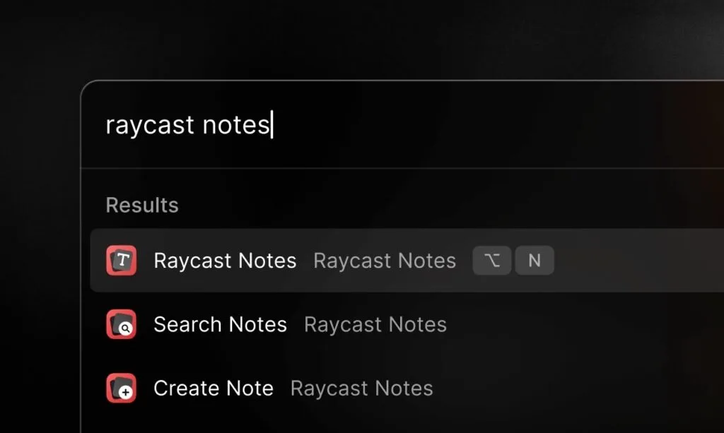 Raycast: Il Launcher Intelligente per Massimizzare la Produttività su Mac e iOS 5 Raycast notes