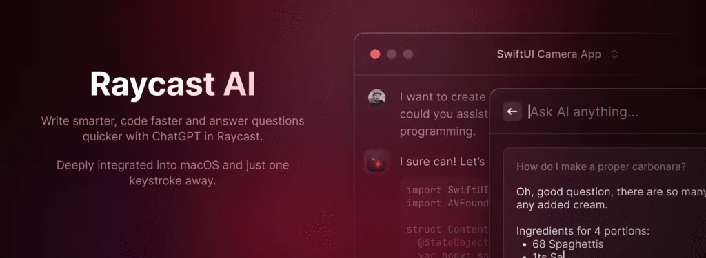 Raycast: Il Launcher Intelligente per Massimizzare la Produttività su Mac e iOS 3 raycast AI