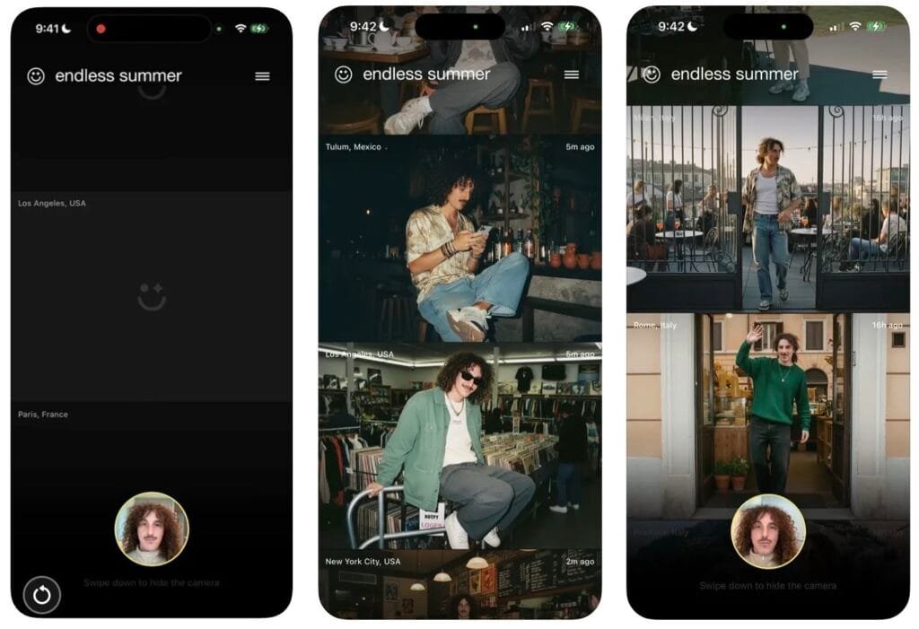 La Vacanza che Non C’è: Endless Summer e l’AI 1 Endless Summer app AI - interfaccia per generare foto vacanze con intelligenza artificiale