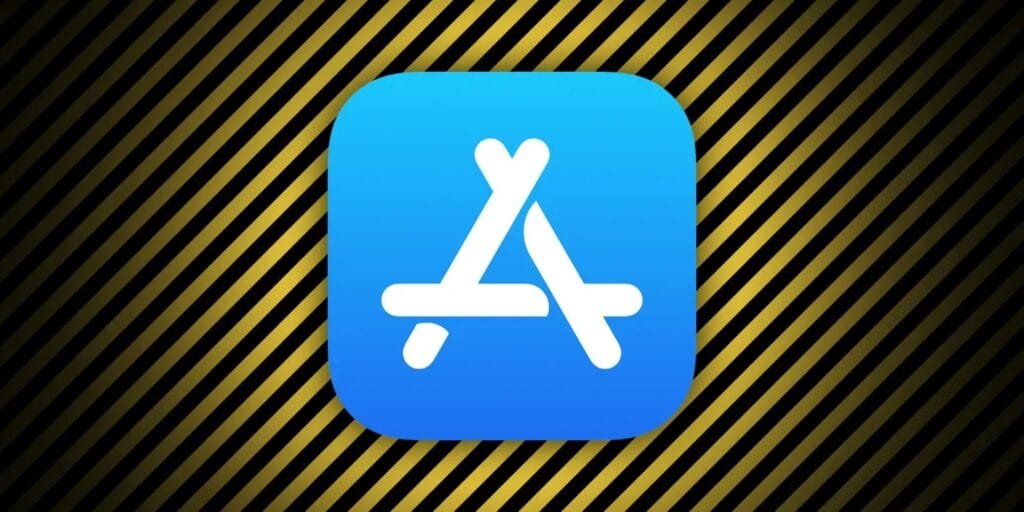 App vietate App Store: logo Apple su schermo smartphone, simbolo delle rimozioni sistematiche di app