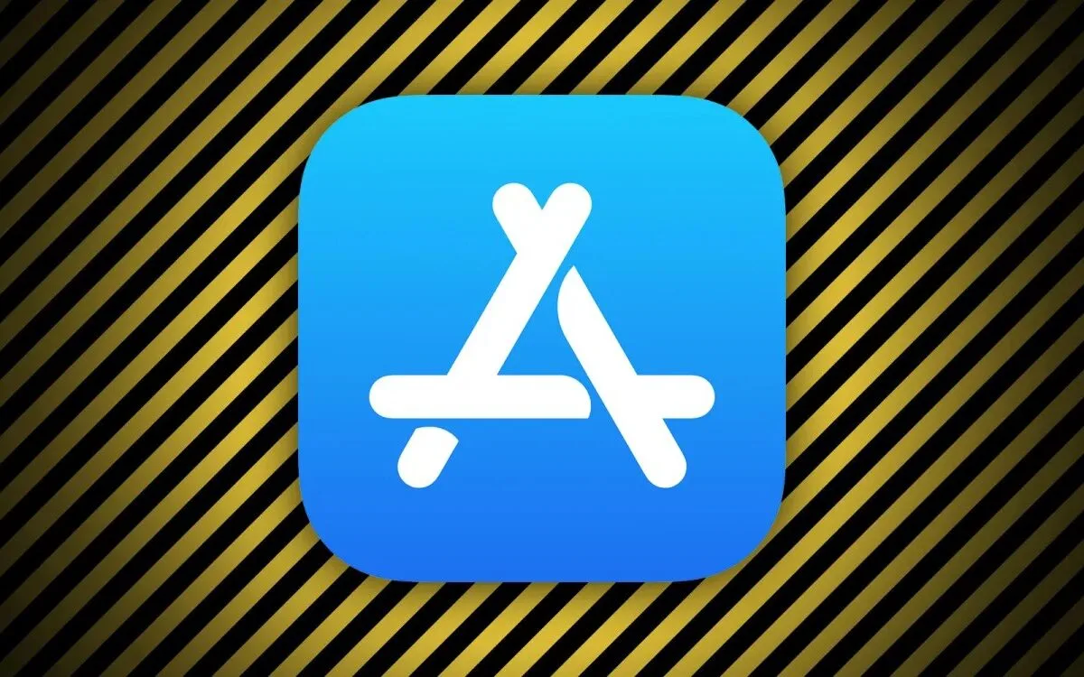 App vietate App Store: logo Apple su schermo smartphone, simbolo delle rimozioni sistematiche di app