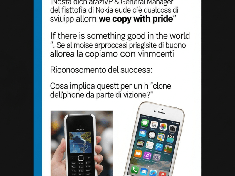 Guardate questo filmato. Che vi fa pensare? Nokia ha in sviluppo un clone per l'iPhone e non è solo