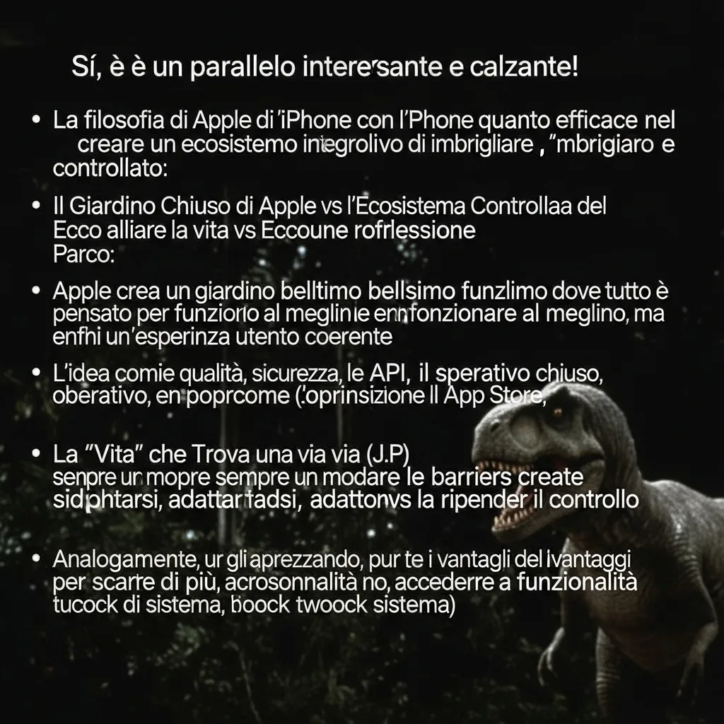 Emulatore per giocare con l'iPhone 1 Mi ricordo una scena del Jurassik Park quanto il ricercatore andò contro il parco dei dinosauri affe