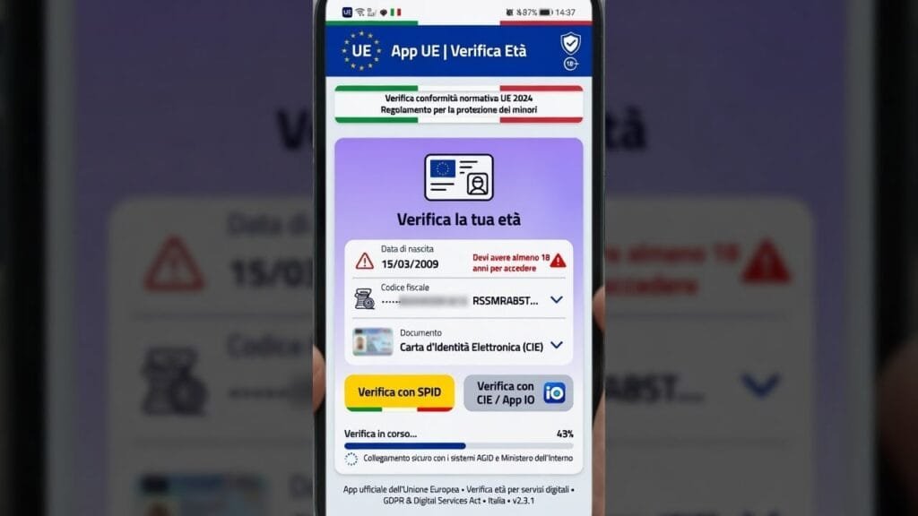 App UE verifica eta 2