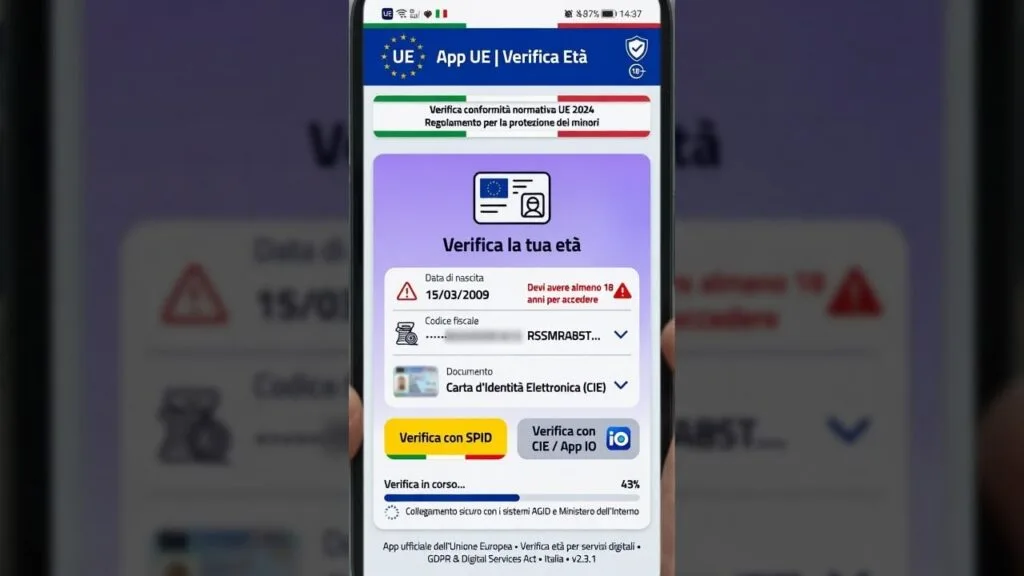App UE verifica eta 2