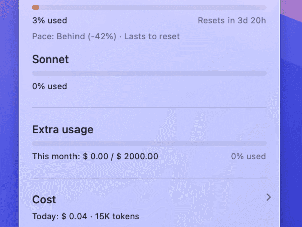 CodexBar: token AI nella menubar