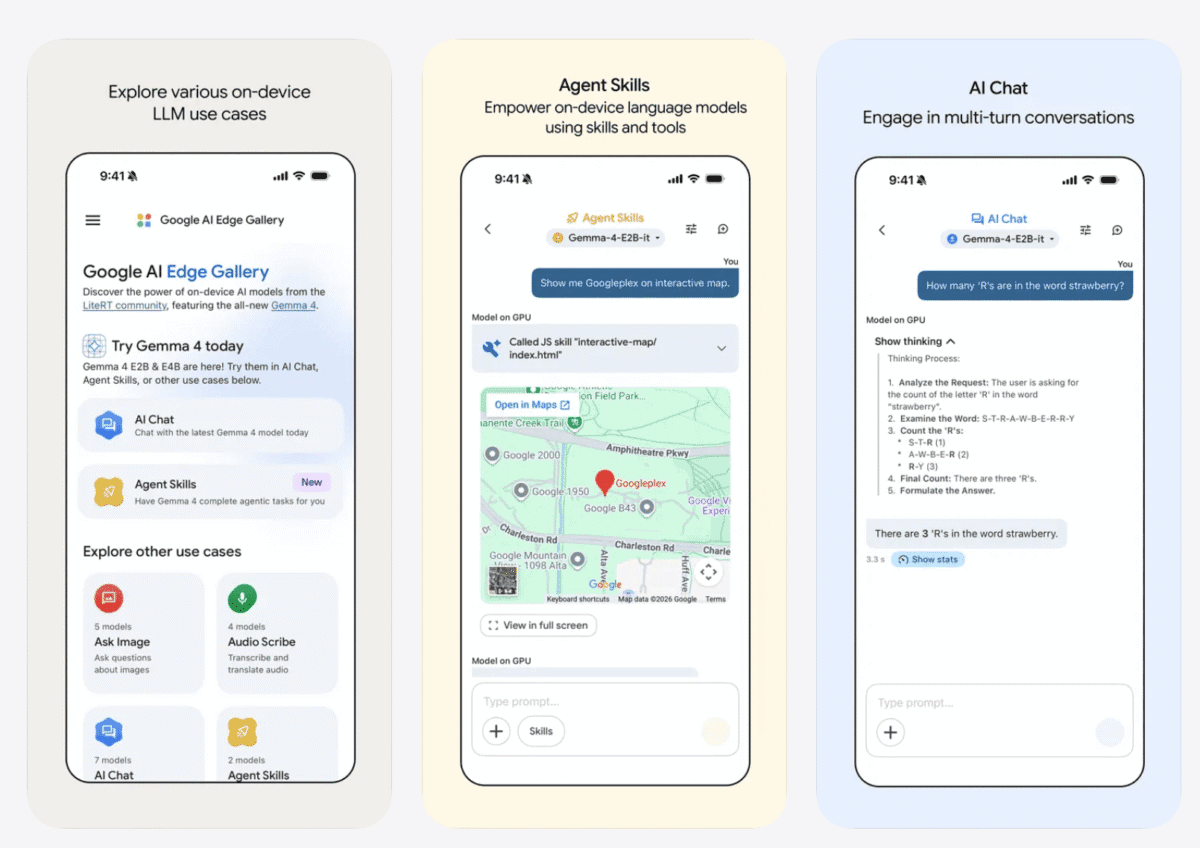 Google AI Edge Gallery su iOS