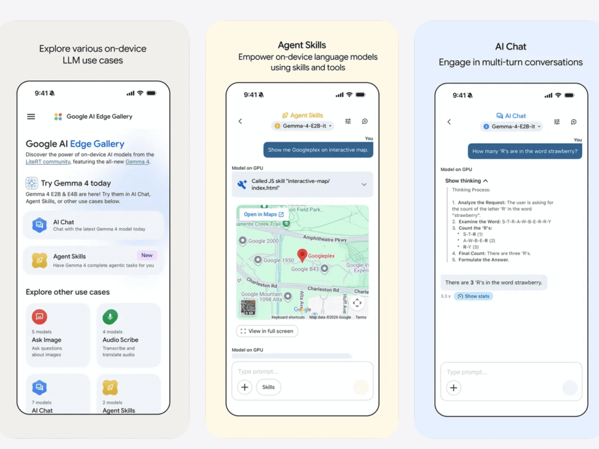 Google AI Edge Gallery su iOS