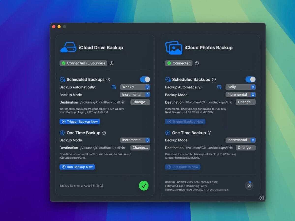 Parachute Backup: salva i tuoi file iCloud su Google Drive e OneDrive