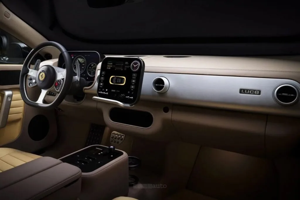 Jony Ive non sa disegnare auto 2 Interni Ferrari Luce
