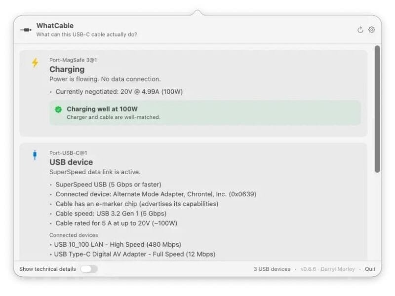 WhatCable, i cavi del Mac alla prova