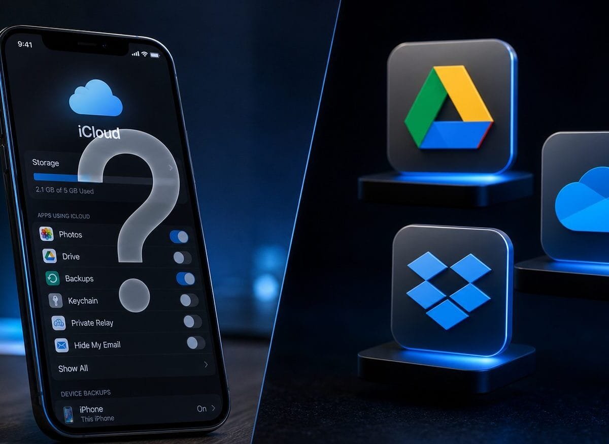 iPhone con iCloud e cloud terzi a confronto