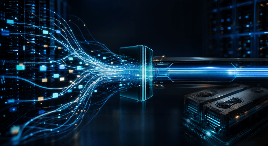 Illustrazione concettuale di DeepSeek DSpark e ottimizzazione dell'inferenza AI
