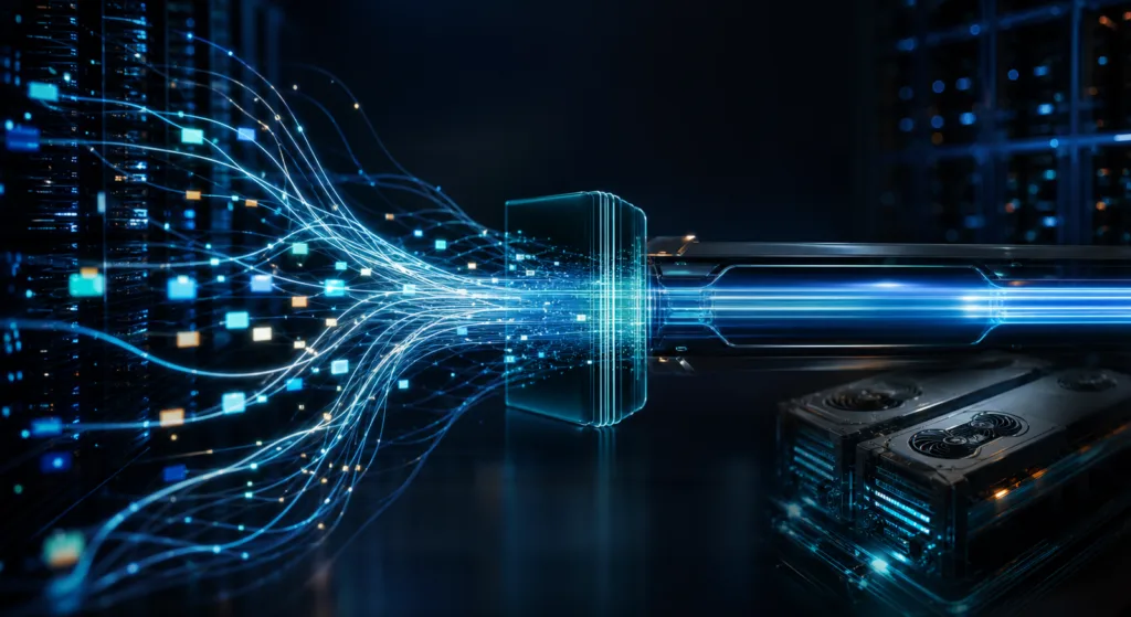 Illustrazione concettuale di DeepSeek DSpark e ottimizzazione dell'inferenza AI