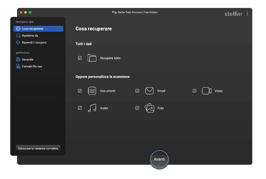 I 5 Migliori Software Gratuiti di Recupero Dati per Mac 2 Stellar