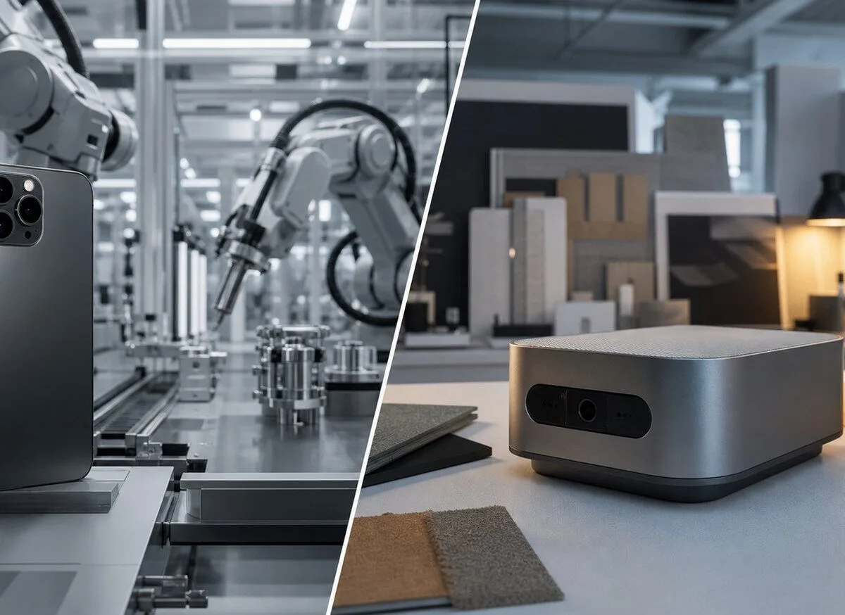 Il confronto tra hardware Apple e un dispositivo AI di nuova generazione