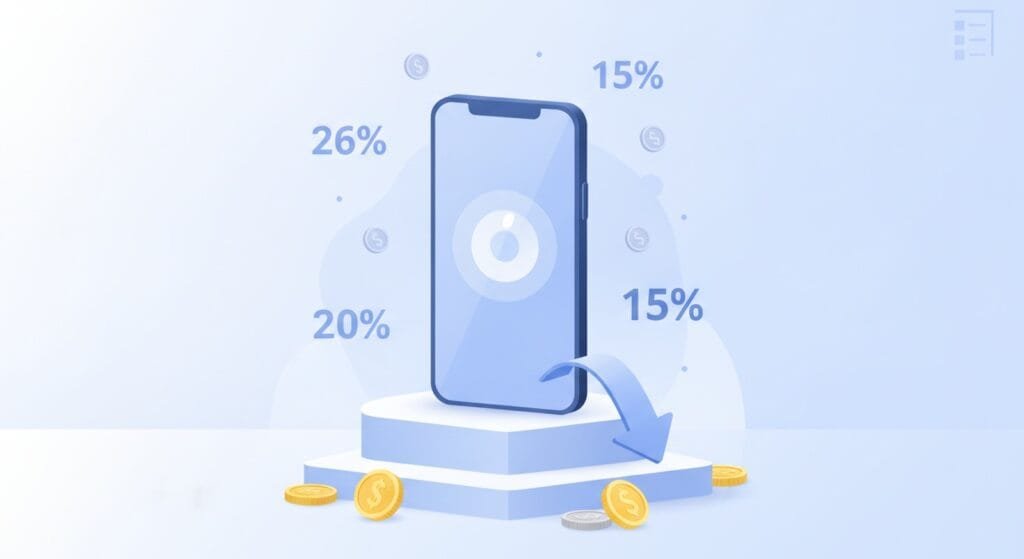 Apple e UE trovano l'accordo sull'App Store: meno commissioni, più distensione. E ora Siri AI? 2 Illustrazione delle nuove commissioni dell'App Store in Europa