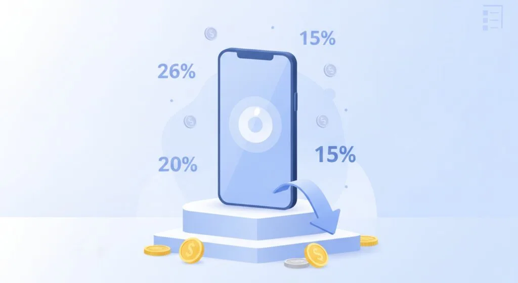 Illustrazione delle nuove commissioni dell'App Store in Europa