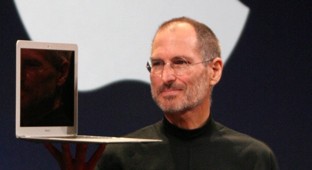 Steve Jobs durante una presentazione Apple