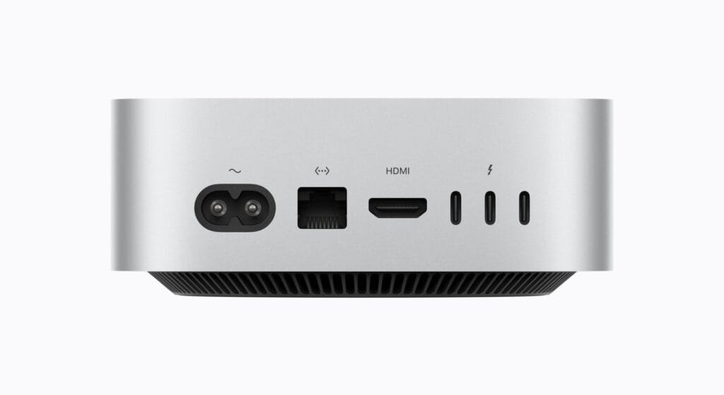 Porte posteriori Mac mini M6 e M5 Pro