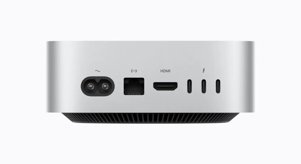 Mac mini M6: da 1.079 euro in Italia 4 Porte posteriori Mac mini M6 e M5 Pro