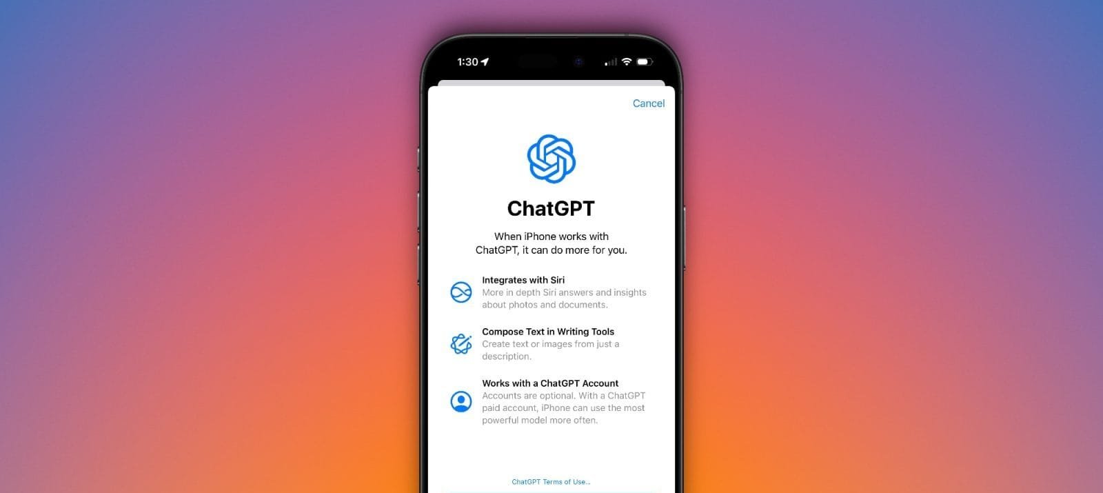 Muse di Meta è la Siri che Apple avrebbe potuto costruire 4 Pannello di iOS sull'integrazione fra iPhone e ChatGPT