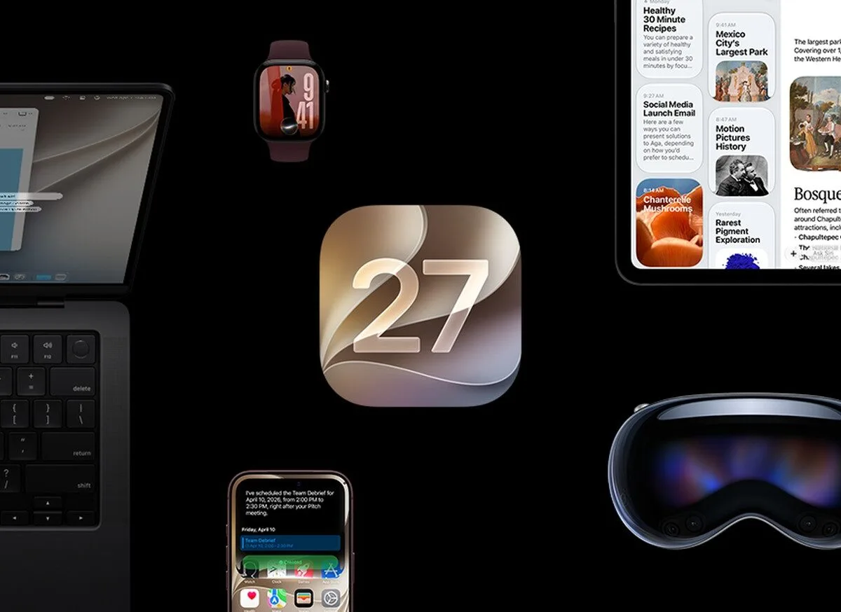 Key art ufficiale Apple dei sistemi operativi 27