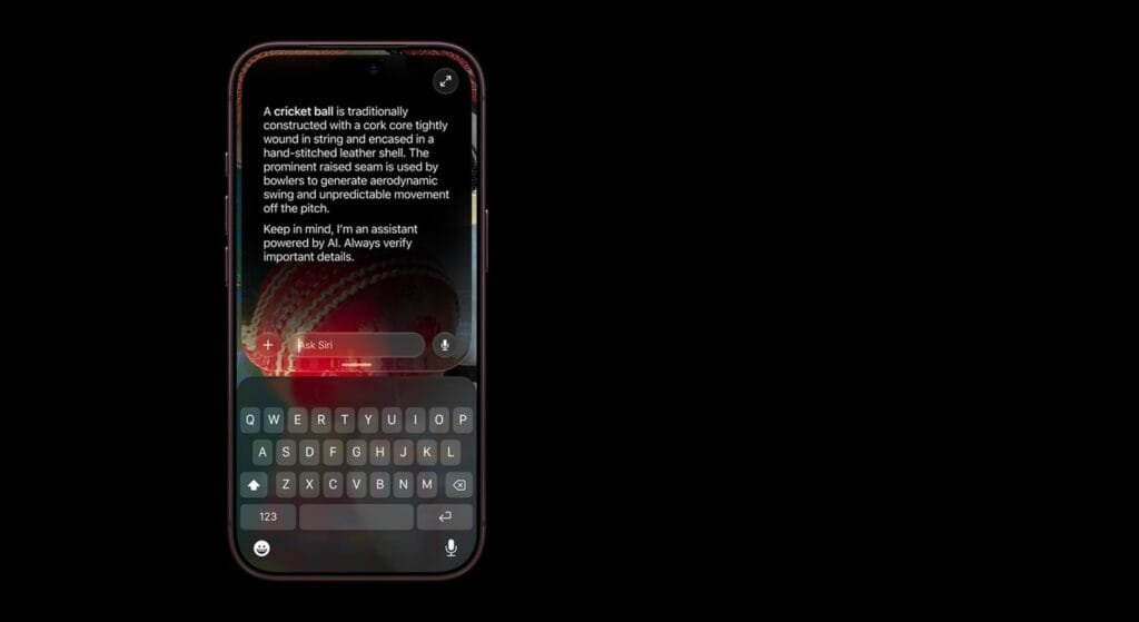Visual Intelligence e Ask Siri in iOS 27 su iPhone