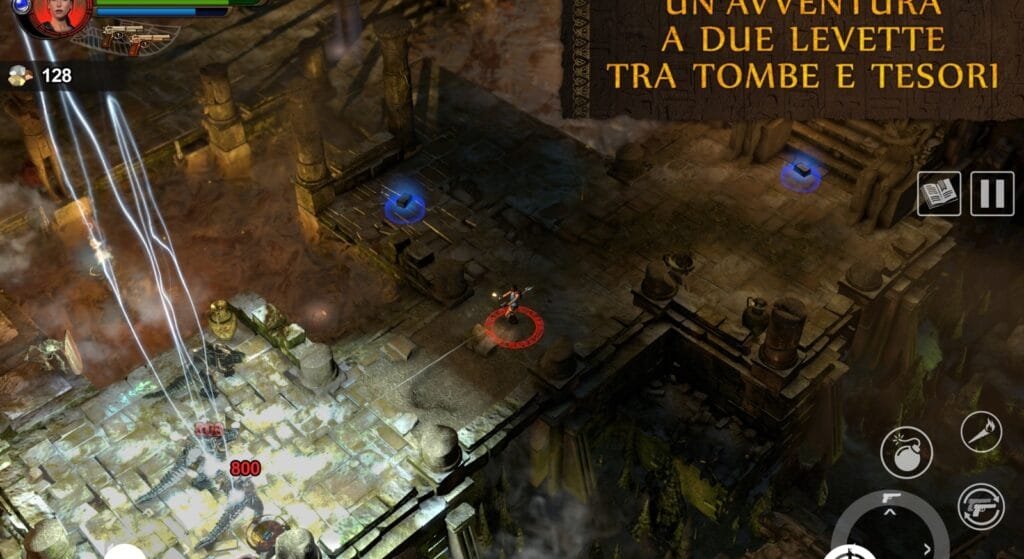 Lara Croft and the Temple of Osiris, combattimento isometrico in una tomba egizia