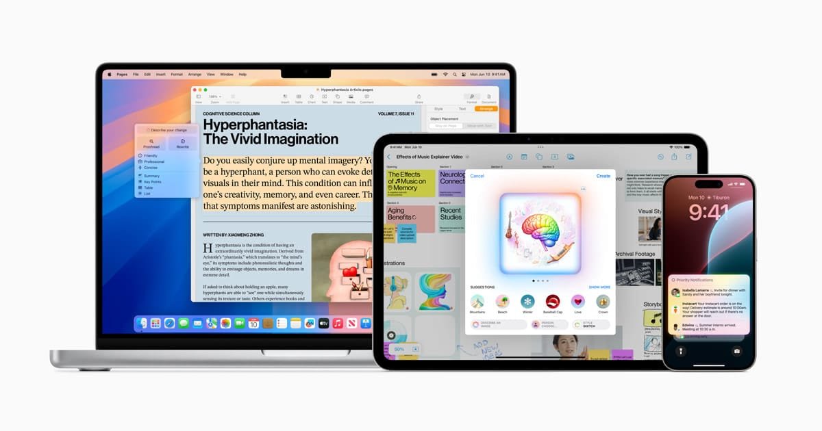 Apple Intelligence su iPhone