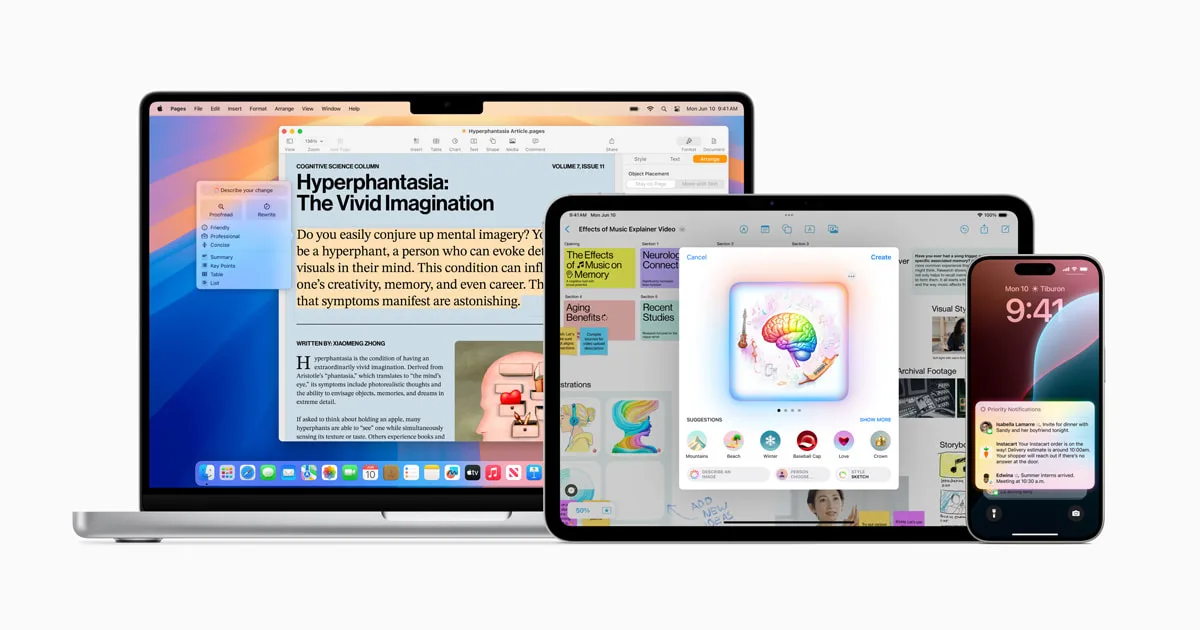 Apple e Huxe: dentro l'acqui-hire della startup AI degli ex NotebookLM 3 Apple Intelligence su iPhone