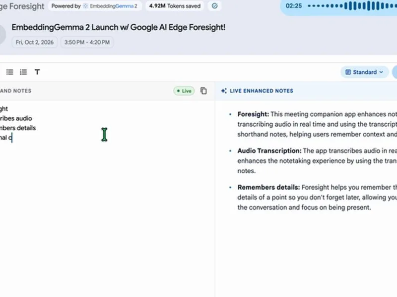 Foresight, l’app di Google che prende appunti sul Mac senza cloud