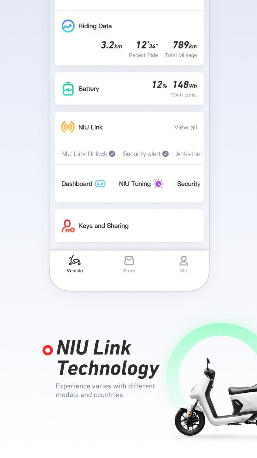 App NIU e FQiX 300: prime impressioni dopo dieci giorni con iPhone 2 Funzioni di navigazione e mappe nell'app NIU